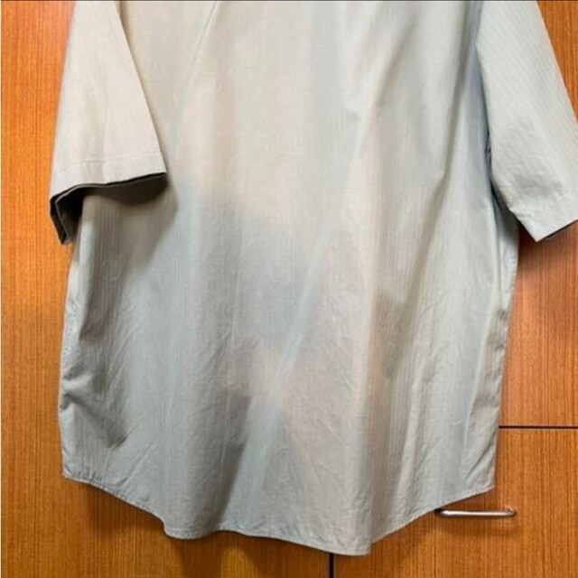 AURALEE(オーラリー)のWASHED FINX HERRINGBONE HALF SLEEVED シャツ メンズのトップス(シャツ)の商品写真