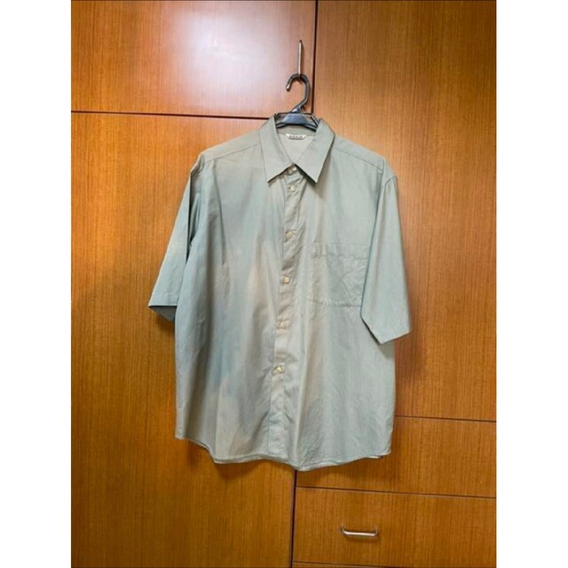 AURALEE(オーラリー)のWASHED FINX HERRINGBONE HALF SLEEVED シャツ メンズのトップス(シャツ)の商品写真