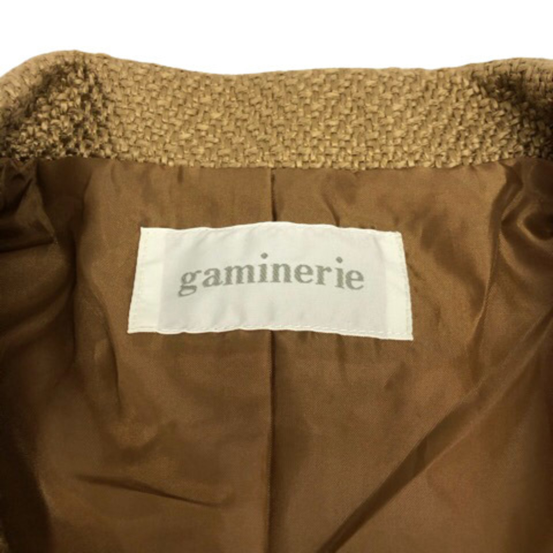 gaminerie(ギャミヌリィ)のギャミヌリィ テーラードジャケット ダブルブレスト M 茶 ※MZ レディースのジャケット/アウター(その他)の商品写真