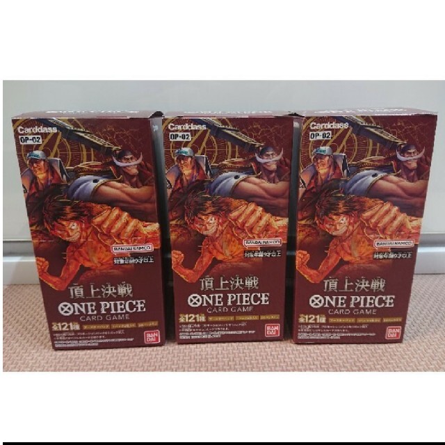 新品/国内正規 ワンピースカードゲーム 頂上決戦【OP-02】3BOX 未開封 ...