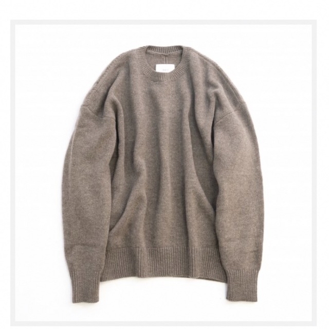 【売り切り価格】FINE LAMBS CREW NECK KNIT LS