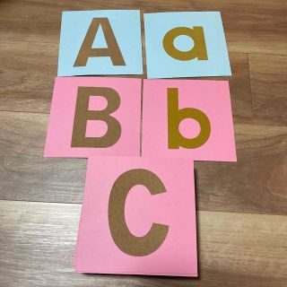 モンテッソーリ　ABC サンドペーパー(知育玩具)