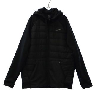 ナイキ(NIKE)のナイキ ワンポイントロゴプリント 中綿 ジャケット XXL ブラック NIKE メンズ 【中古】  【221231】(ダッフルコート)