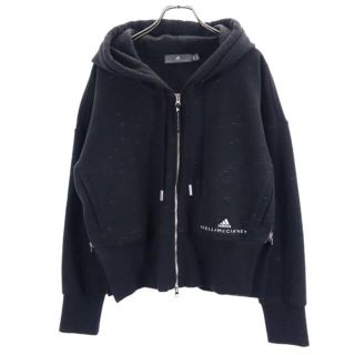 アディダス(adidas)のアディダス ステラマッカートニー フルジップ パーカー ジャケット XS 黒系 adidas STELLA McCARTNEY レディース 【中古】  【221231】(ロングコート)