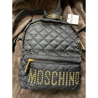 希少MOSCHINOモスキーノ ロゴ総柄バックパック レザー リュック