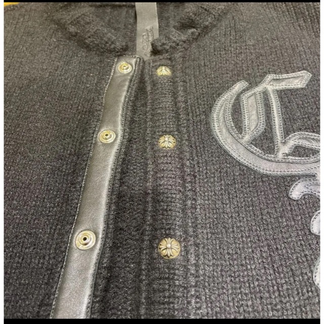Chrome Hearts(クロムハーツ)のクロムハーツ　レターマン/カシミア100%セータージャケット厚手 メンズのトップス(ニット/セーター)の商品写真