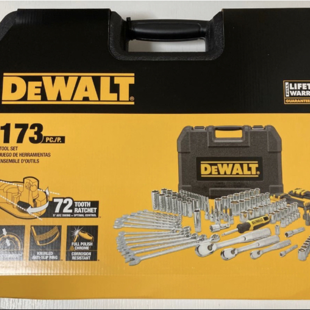 DEWALT ツールセット 173pc デウォルト メカニックツールセット