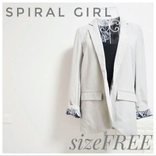 スパイラルガール(SPIRAL GIRL)の美品 SPIRALGIRL スパイラルガール テーラードジャケット ジャケット(テーラードジャケット)