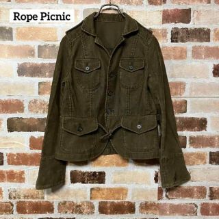 ロペピクニック(Rope' Picnic)の【Rope Picnic】ショルダーフラップコーデュロイジャケット(ミリタリージャケット)