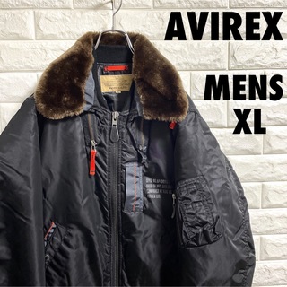 アヴィレックス(AVIREX)の美品　AVIREX フライトジャケット　中綿ジャケット　メンズXLサイズ(フライトジャケット)