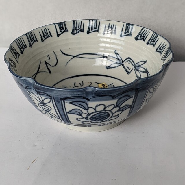 長期保管品 茶道具 皆具 手描き染付面取り 栄泉 共桐箱入 現状で