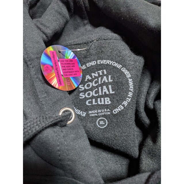 ANTI SOCIAL SOCIAL CLUB(アンチソーシャルソーシャルクラブ)のアンチソーシャルソーシャルクラブ　フラグメント　パーカー　XL　アンチ assc メンズのトップス(パーカー)の商品写真