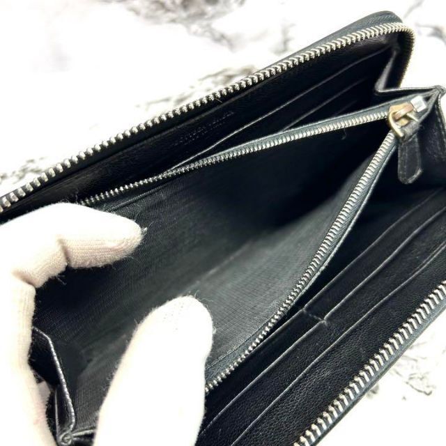 BOTTEGA イントレチャート ラウンドファスナー 長財布 3838