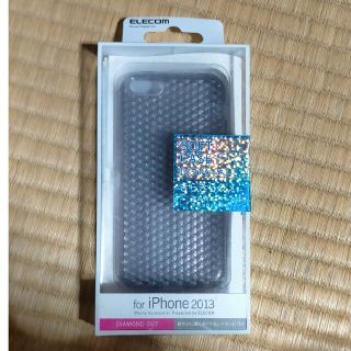 エレコム(ELECOM)のIPhone5c専用ソフトケース ダイヤモンドカットラメブラック(iPhoneケース)