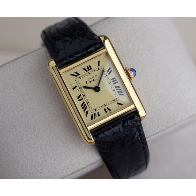 Cartier - 専用 美品 カルティエ マスト タンク アイボリー ローマン 手巻き SM