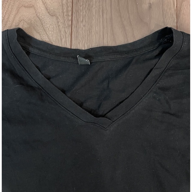 UNIQLO(ユニクロ)のTシャツ　ブラック　ユニクロ レディースのトップス(Tシャツ(半袖/袖なし))の商品写真