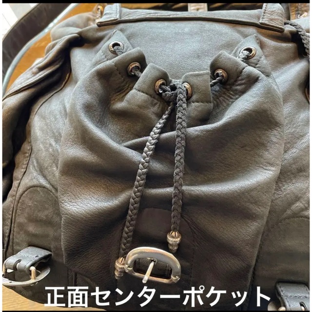 Chrome Hearts(クロムハーツ)のクロムハーツ　レア品バックパック　ラージサイズ裏地付き　希少品です メンズのバッグ(バッグパック/リュック)の商品写真