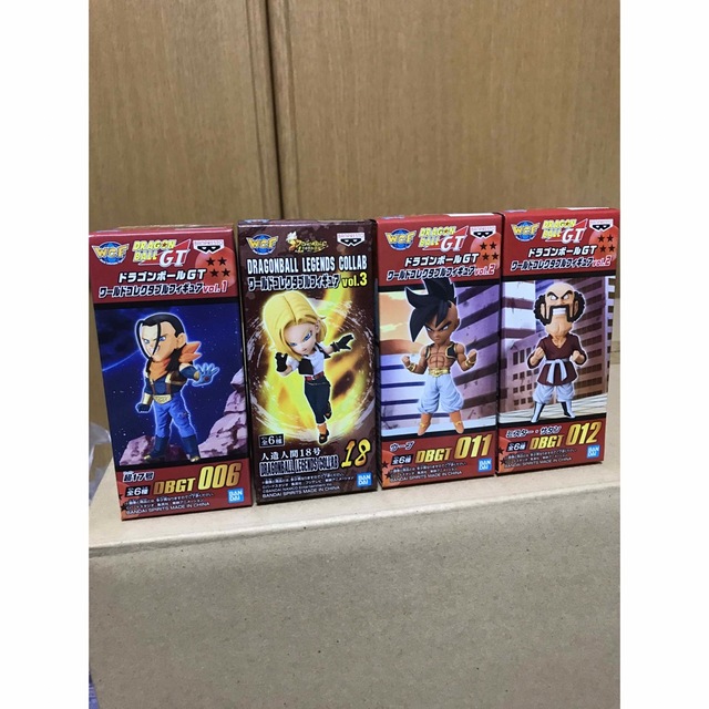 BANPRESTO - ドラゴンボール GT コレクタブル フィギュア、4種