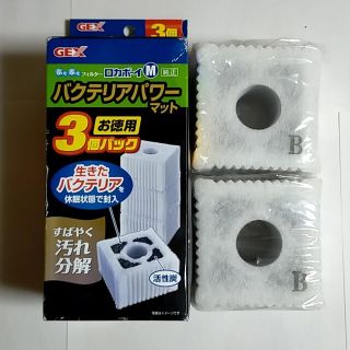 ロカボーイM　バクテリアパワーマット　2個(アクアリウム)