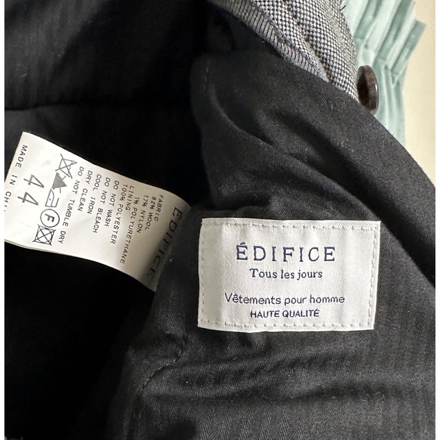 EDIFICE(エディフィス)のEDIFICE エディフィス ウールチェックパンツ メンズのパンツ(その他)の商品写真