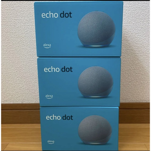 新品未開封　Echo Dot (エコードット)第4世代 トワイライトブルー　3台 スマホ/家電/カメラのオーディオ機器(スピーカー)の商品写真