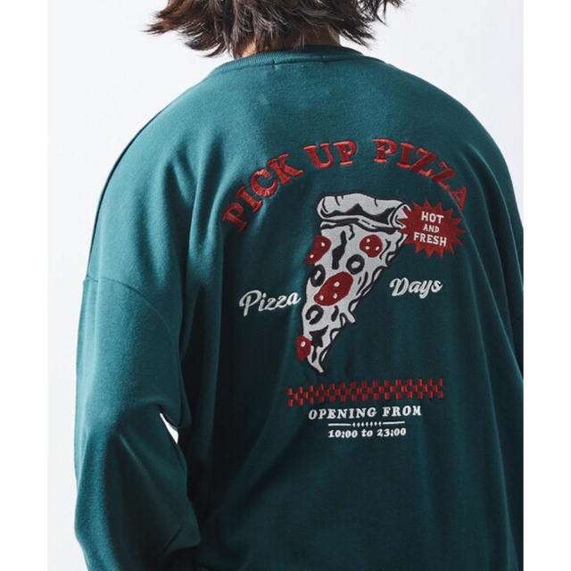 FREAK'S STORE(フリークスストア)のWEB限定 ビッグシルエット バック刺繍 クルーネックスウェット/PIZZA メンズのトップス(スウェット)の商品写真