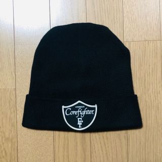 コアファイター(corefighter)の即購入OK【美品】corefighter MBG サマー ビーニー ニット 黒(ニット帽/ビーニー)