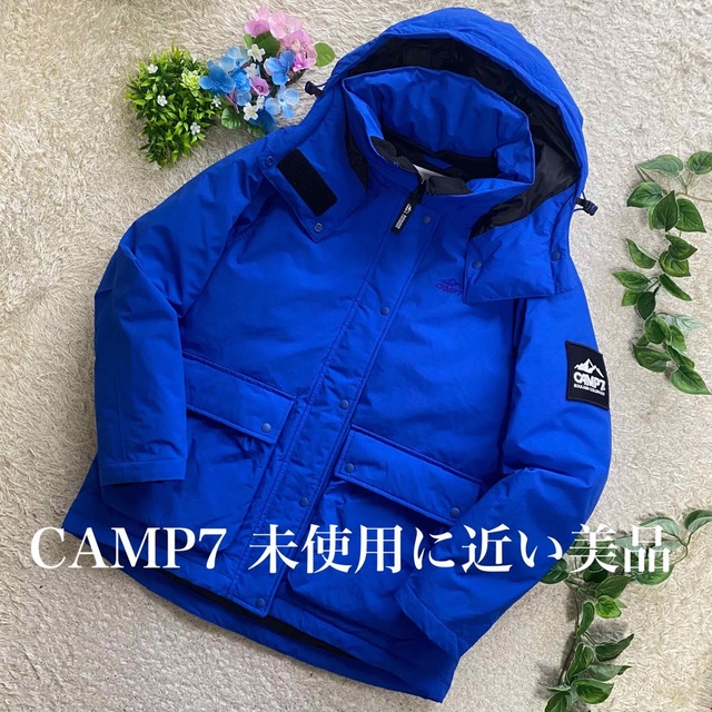 CAMP7未使用に近い美品　L アメリカ発のアウトドアブランド　ダウンジャケットポリエステル100%内側