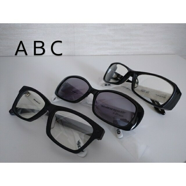 recs(レックス)のABC 3点セット recs レックス 正規品 サングラス GLAY JIRO エンタメ/ホビーのタレントグッズ(ミュージシャン)の商品写真