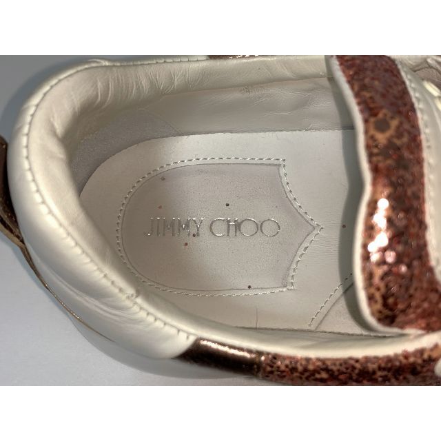 JIMMY CHOO(ジミーチュウ)のJIMMY CHOO ジミーチュウ 38≒25cm スニーカー ピンク D1 レディースの靴/シューズ(スニーカー)の商品写真