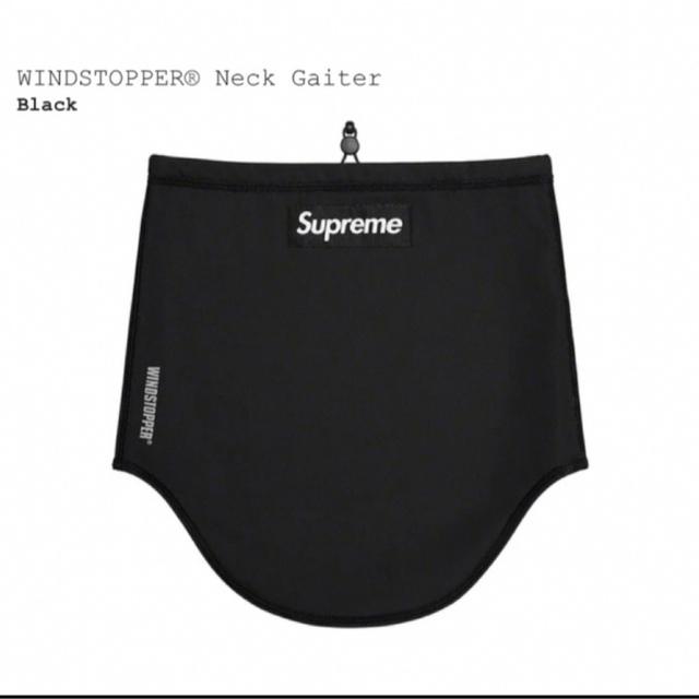 Supreme WINDSTOPPER Neck Gaiter ブラック