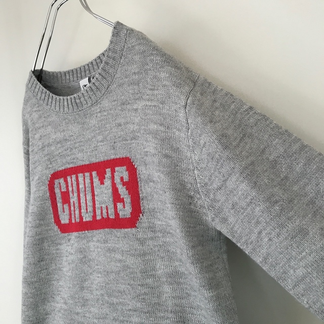 CHUMS(チャムス)のチャムス★ウール混杢ニット★クルーネックセーター★ロゴ入 メンズのトップス(ニット/セーター)の商品写真