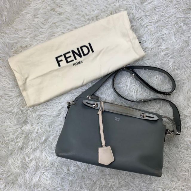 FENDI バイザウェイ 2WAYハンドバッグ 難あり グレー