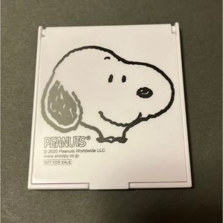 スヌーピー(SNOOPY)のコンパクトミラー白(キャラクターグッズ)