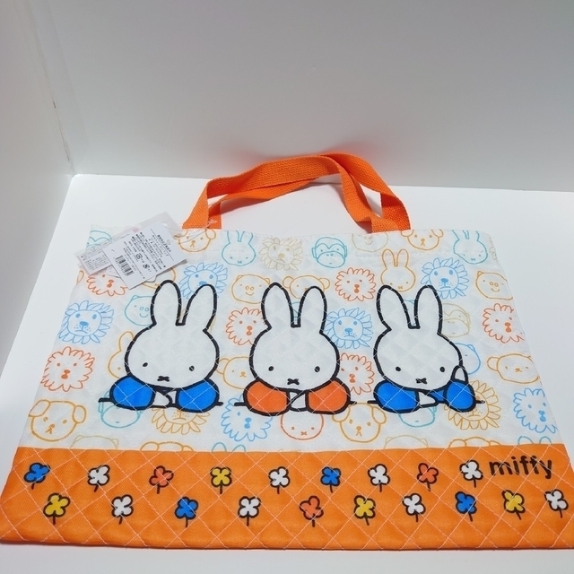 miffy(ミッフィー)のミッフィー レッスンバッグ シューズバッグ 通園バッグ  2個セット ハンドメイドのキッズ/ベビー(バッグ/レッスンバッグ)の商品写真