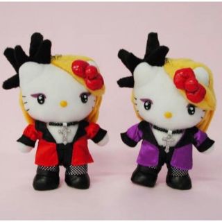 サンリオ(サンリオ)の#Yoshikitty マスコット ぬいぐるみ(小) 赤(ミュージシャン)