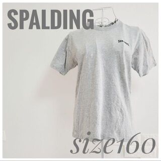 スポルディング(SPALDING)のスポルディング SPALDING グレー 無地 Tシャツ ワンポイント ロゴ(Tシャツ/カットソー)