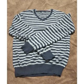 オールドネイビー(Old Navy)のNAVY ボーダー Vネックセーター Sサイズ(ニット/セーター)