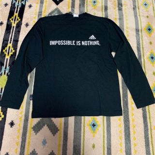 アディダス(adidas)のOZWEB様専用　アディダス 長袖Tシャツ メンズ Ｍ　ブラック adidas (Tシャツ/カットソー(七分/長袖))