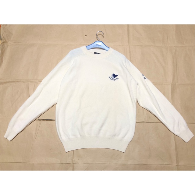 DESCENTE(デサント)のプロ野球 名球会 カシミヤ100 ニット セーター 50 オフホワイト メンズのトップス(ニット/セーター)の商品写真