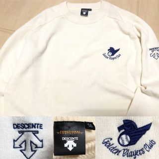 デサント(DESCENTE)のプロ野球 名球会 カシミヤ100 ニット セーター 50 オフホワイト(ニット/セーター)