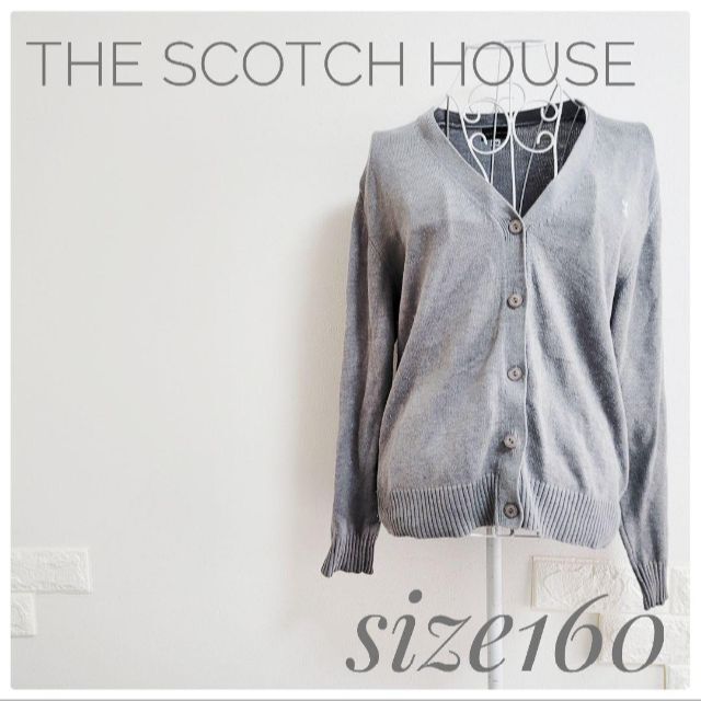 THE SCOTCH HOUSE(ザスコッチハウス)のSCOTCHHOUSE スコッチハウス カーディガン 160 レディースS キッズ/ベビー/マタニティのキッズ服女の子用(90cm~)(ジャケット/上着)の商品写真