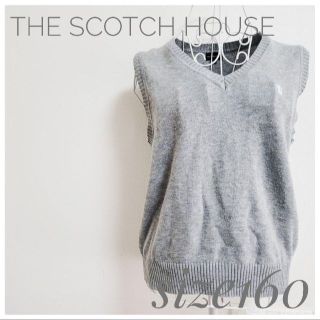 ザスコッチハウス(THE SCOTCH HOUSE)の美品 THESCOTCHHOUSE スコッチハウス ベスト 160 レディースS(ジャケット/上着)