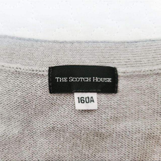 THE SCOTCH HOUSE(ザスコッチハウス)の美品 SCOTCHHOUSE スコッチハウス カーディガン 160 レディースS キッズ/ベビー/マタニティのキッズ服女の子用(90cm~)(ジャケット/上着)の商品写真