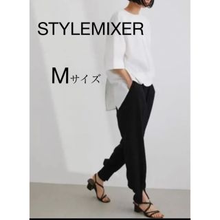 クラネ(CLANE)のSTYLEMIXER スリットヘムバルーンパンツ ブラック(カジュアルパンツ)