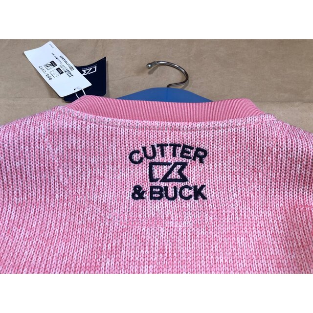 CUTTER & BUCK(カッターアンドバック)の未使用 CUTTER & BUCK ニット L ピンク スウェット デサント スポーツ/アウトドアのゴルフ(ウエア)の商品写真