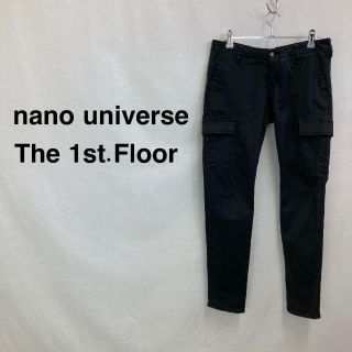 ナノユニバースザファーストフロアー(nano･universe The 1st. Floor)のナノユニバースザファーストフロアー スリムカーゴパンツ ブラック レディース(ワークパンツ/カーゴパンツ)