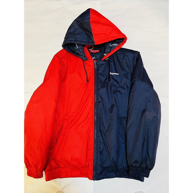 レア Supreme 2-Tone Hooded Sideline Jacket