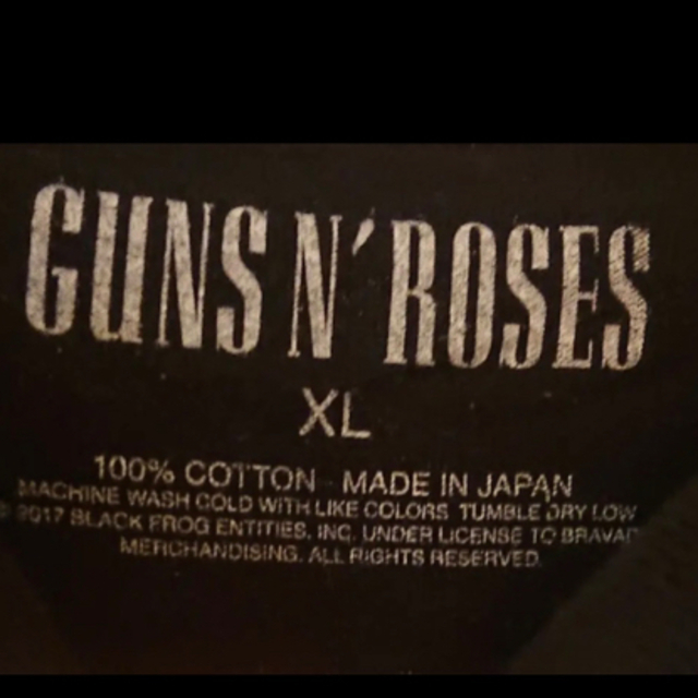 guns'n rosesの横浜限定XＬサイズ 1