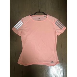 アディダス(adidas)のアディダスTシャツ　ヨガウェア　美品　ピンク レディーススポーツ(ヨガ)